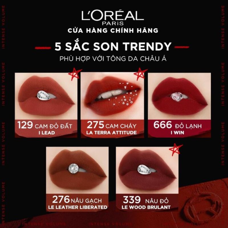 Son Thỏi L'Oréal Color Riche Mịn Lì Căng Mướt 129 I Lead