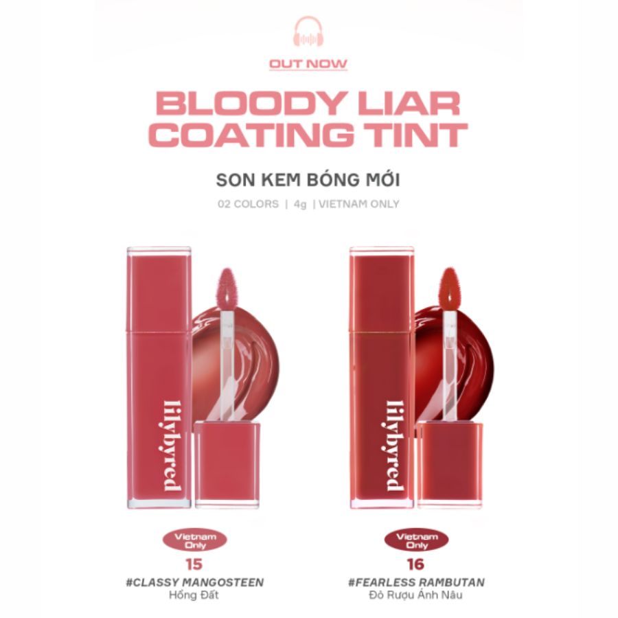 Son Tint Lilybyred Bloody Liar Coating Tint Mix Tape #16