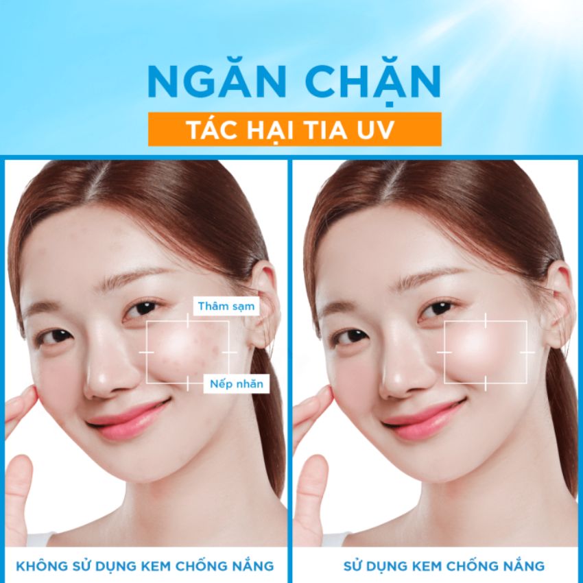 Sữa Chống Nắng Senka Perfect UV Milk SPF50+ PA++++ Kiềm Dầu, Mịn Lì Cho Da Dầu 40ml