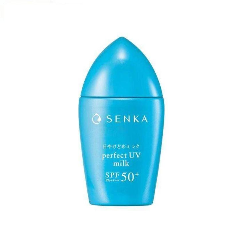 Sữa Chống Nắng Senka Perfect UV Milk SPF50+ PA++++ Kiềm Dầu, Mịn Lì Cho Da Dầu 40ml