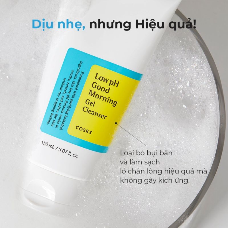 Sữa Rửa Mặt Cosrx Low pH Good Morning Gel Cleanser 150ml