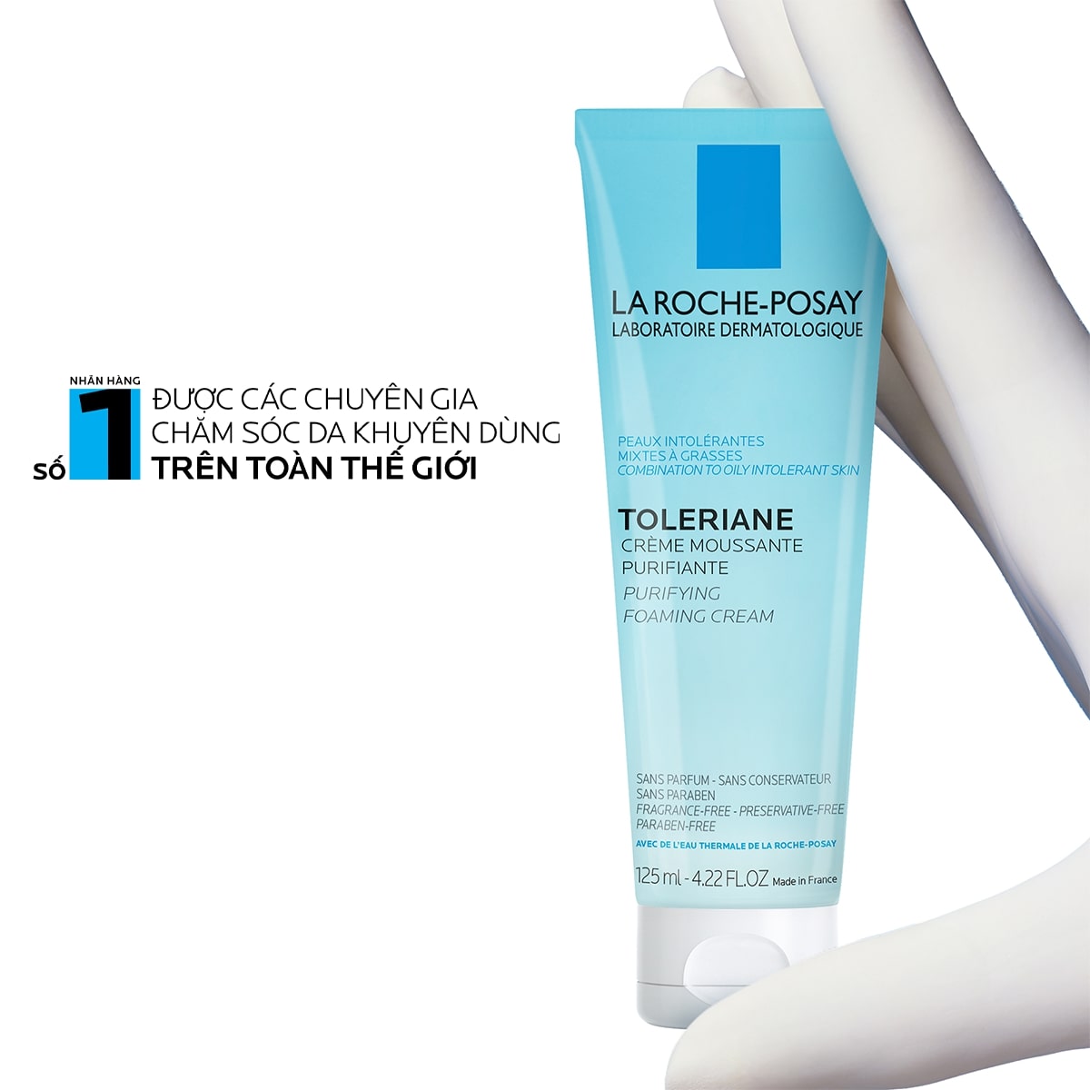Sữa Rửa Mặt La Roche-Posay Toleriane Tạo Bọt Cho Da Quá Nhạy Cảm 125ml