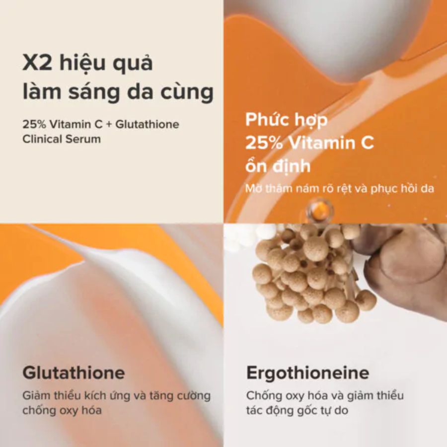 Tinh Chất Paula's Choice 25% Vitamin C + Glutathion Clinical Serum Làm Sáng Da Và Mờ Nám Chuyên Sâu 5ml