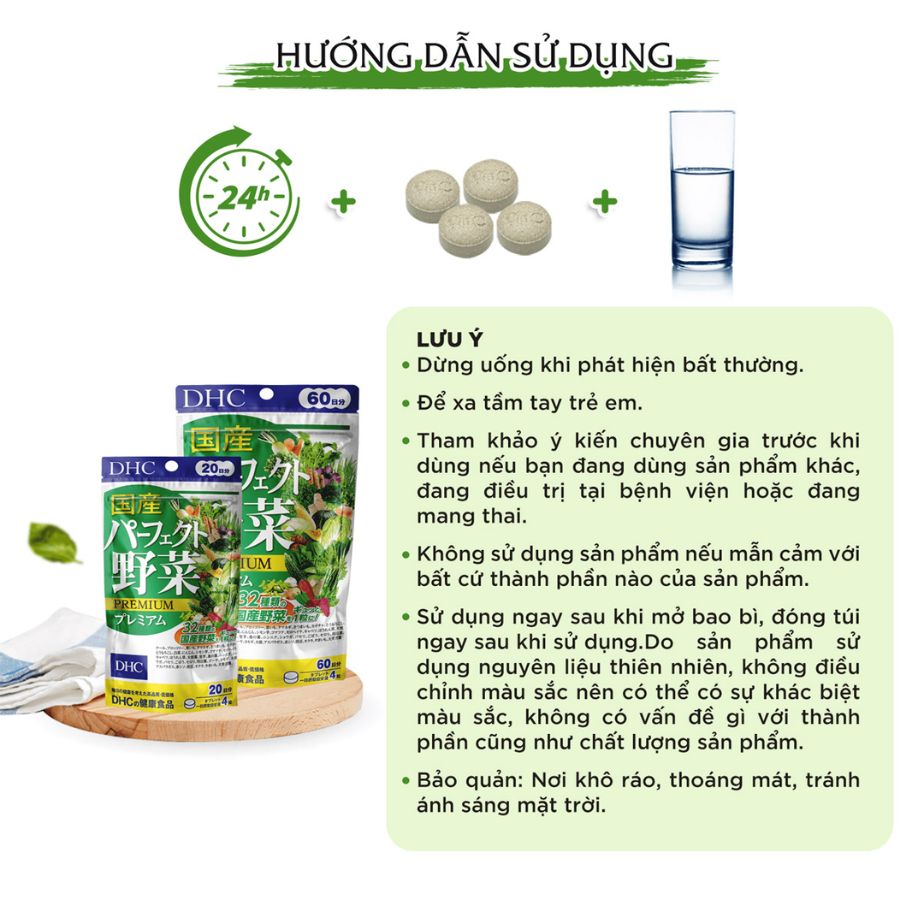 Viên Uống DHC Rau Củ 15 Ngày