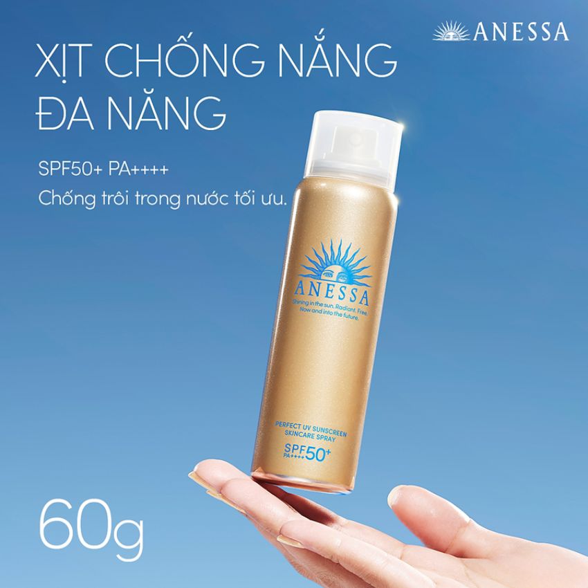 Xịt Chống Nắng ANESSA Perfect UV Sunscreen Skincare Spray SPF50+ PA++++ 60g