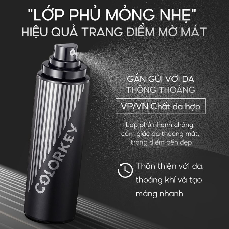 Xịt Khóa Nền Colorkey Airy Soft Matte Setting Spray 100ml