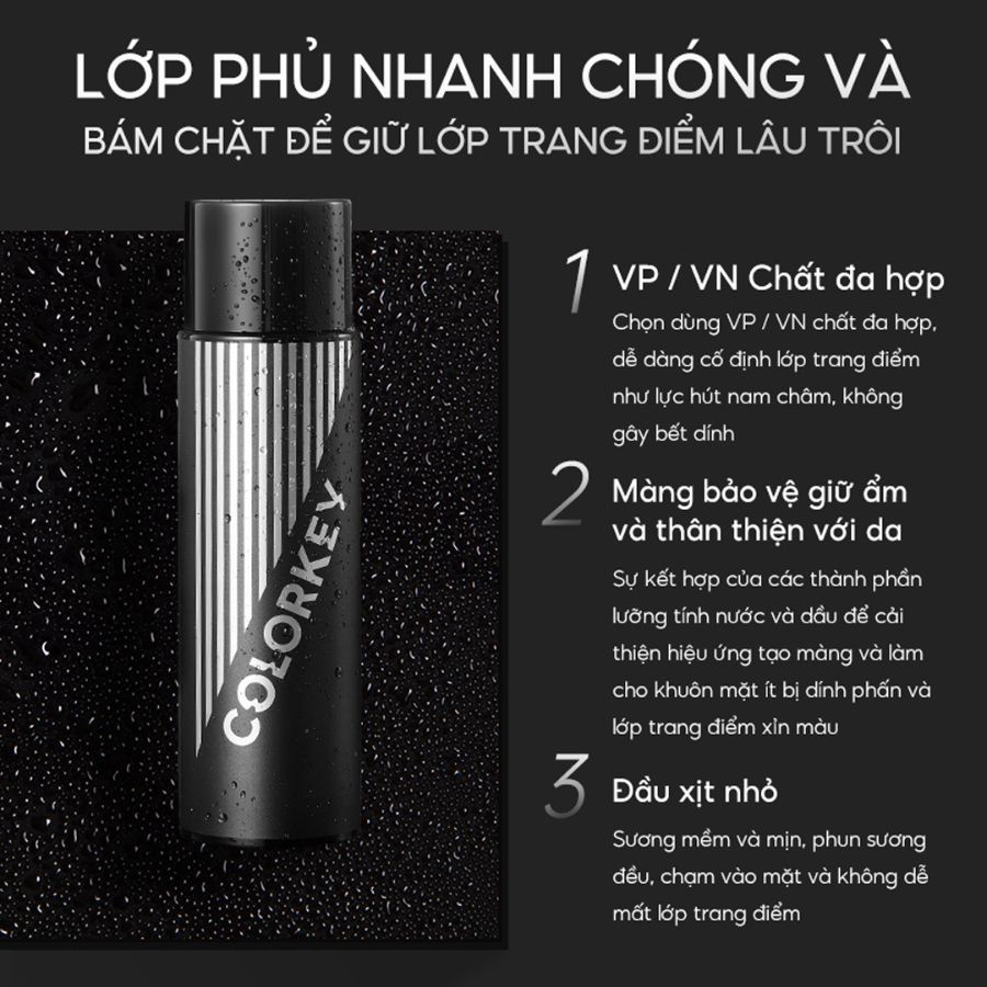 Xịt Khóa Nền Colorkey Airy Soft Matte Setting Spray 100ml