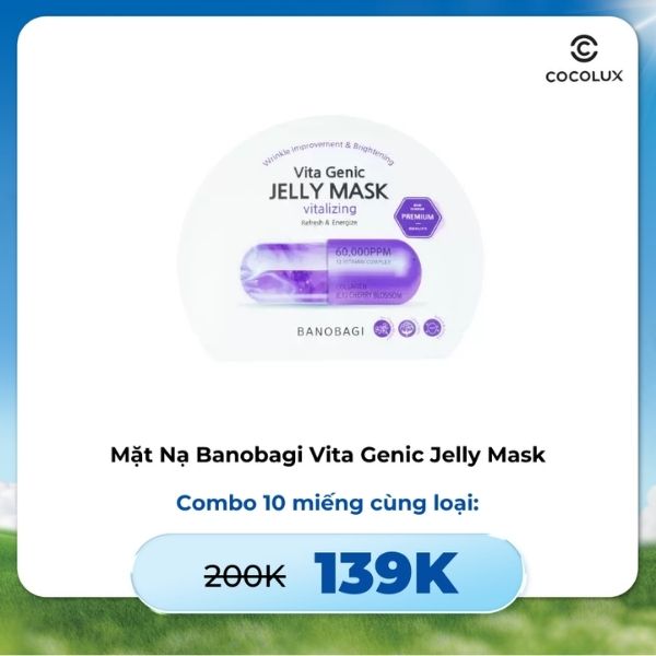 Mặt Nạ Banobagi Vita Genic Jelly Mask - Màu Sắc:Vitalizing (Tím)