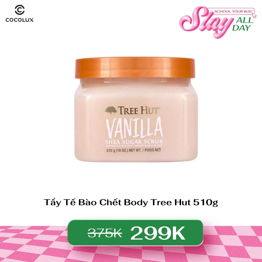 Tẩy Tế Bào Chết Body Tree Hut Shea Sugar Scrub Vanilla 510g