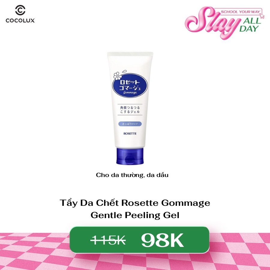 Tẩy Da Chết Rosette Gommage Gentle Peeling Gel Dành Cho Da Thường, Da Dầu