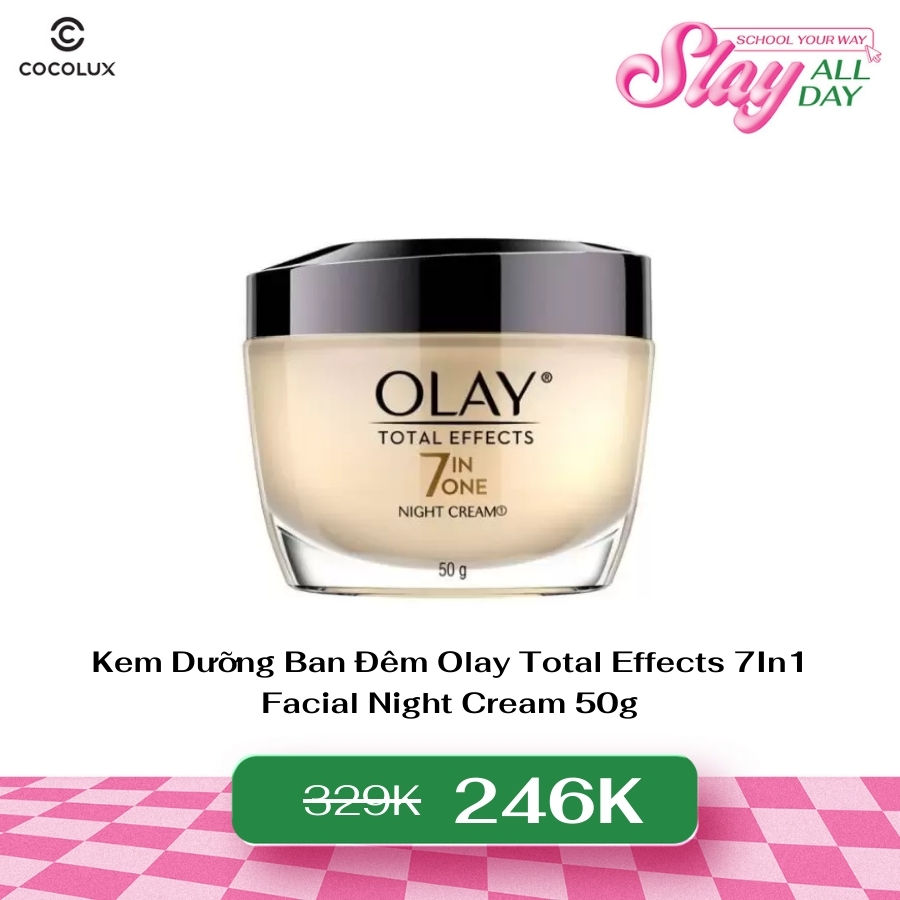 Kem Dưỡng Olay Total Effects Ngừa Lão Hóa Da Ban Đêm Total Effects 7 in One Night Cream 50g