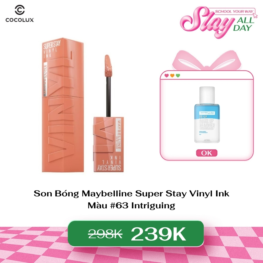 Son Bóng Maybelline Super Stay Vinyl Ink - 63 Intriguing