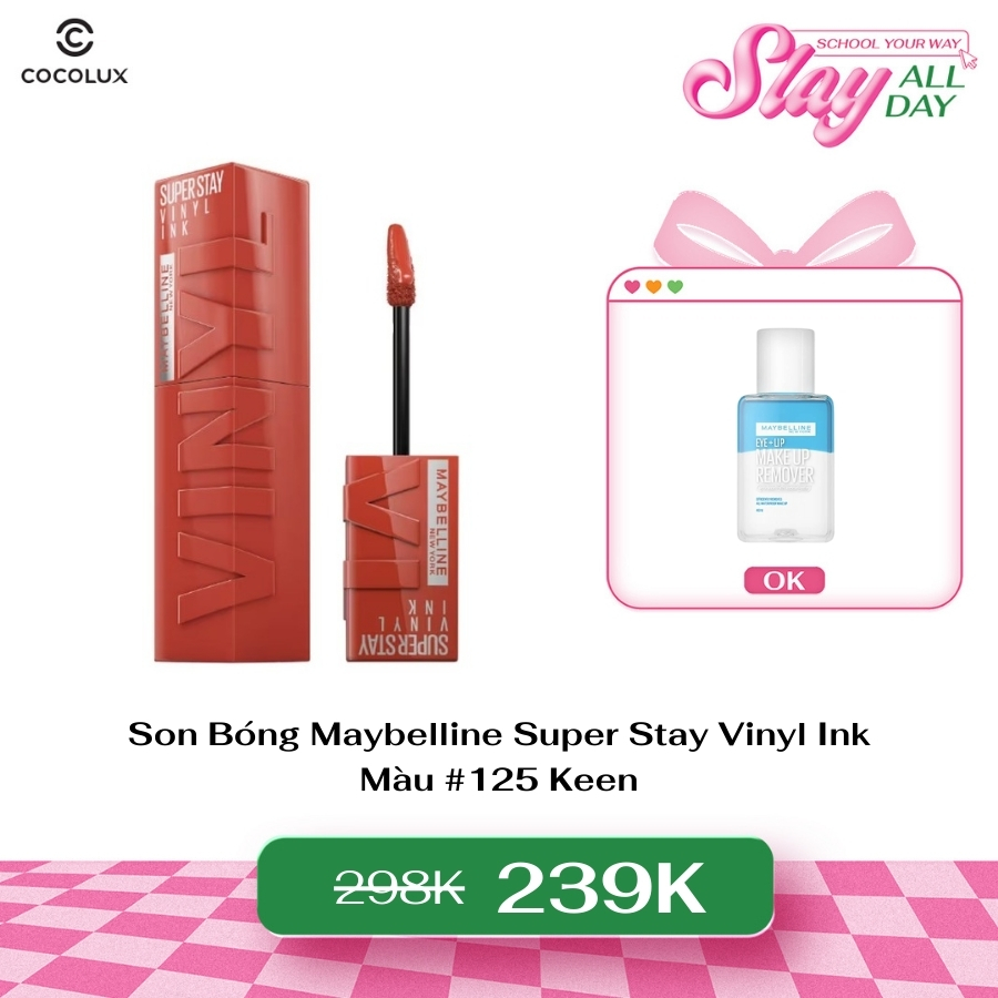 Son Bóng Maybelline Super Stay Vinyl Ink - 125 Keen