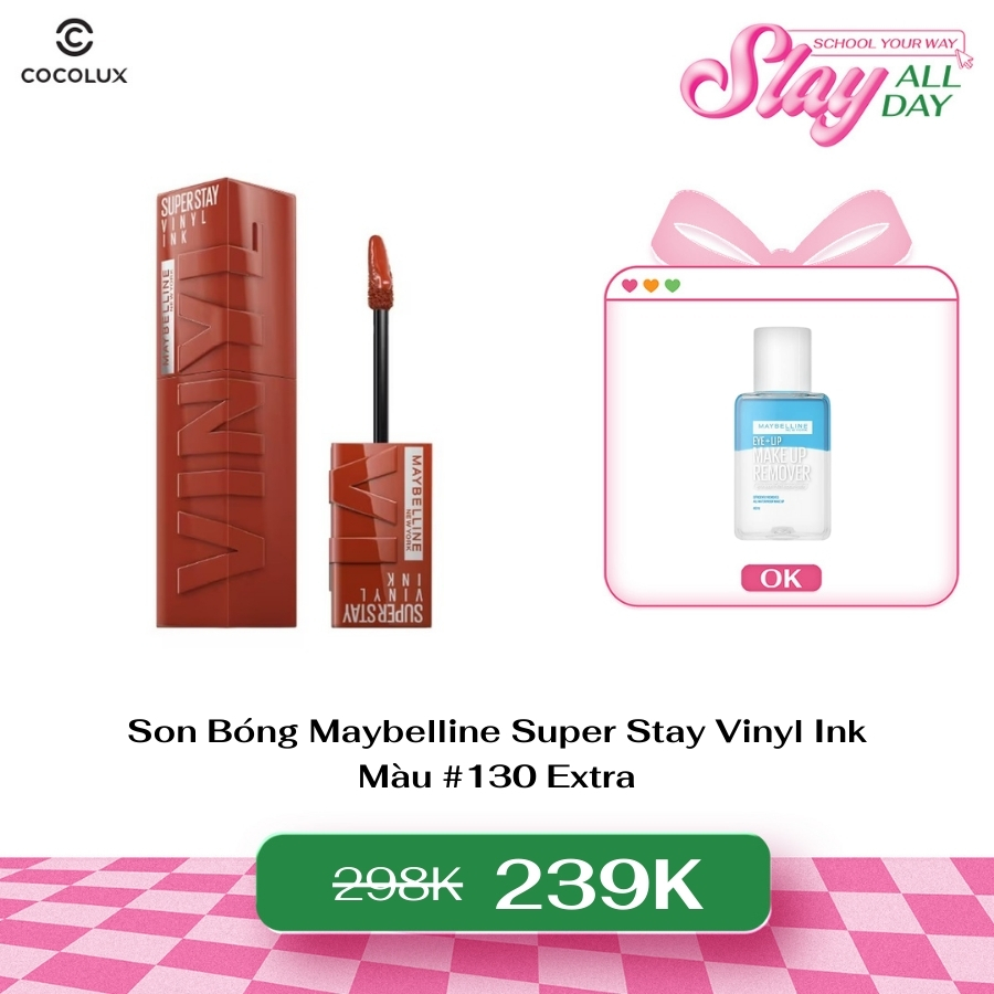 Son Bóng Maybelline Super Stay Vinyl Ink - 130 Extra