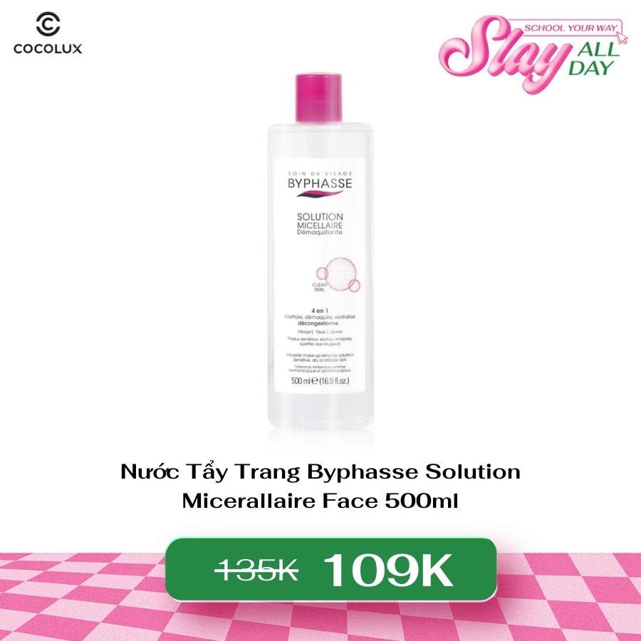 Nước Tẩy Trang Byphasse Solution Micerallaire Face 500ml