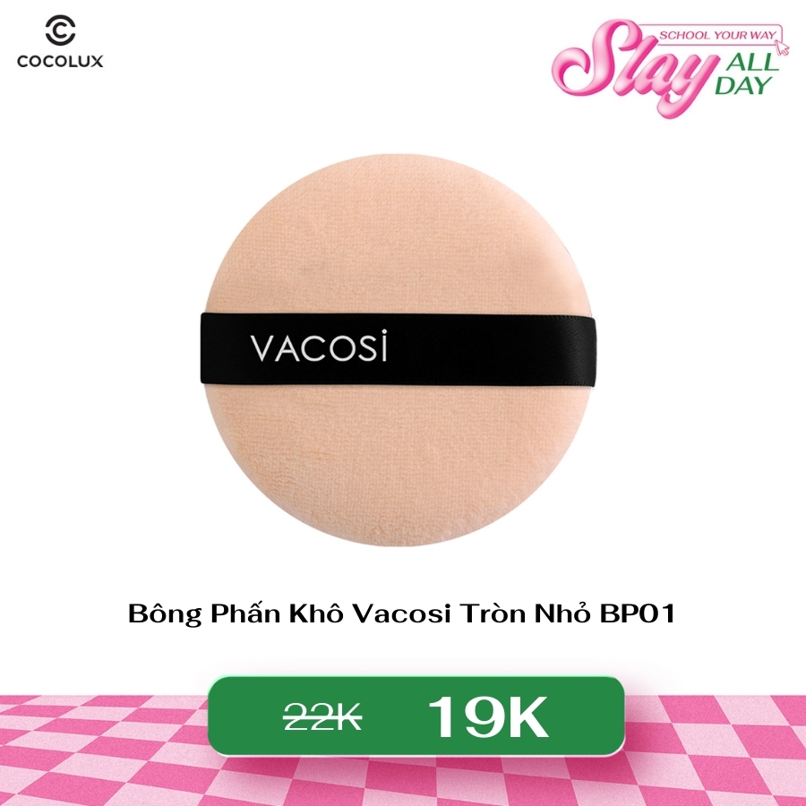 Bông Phấn Khô Vacosi Tròn Nhỏ BP01