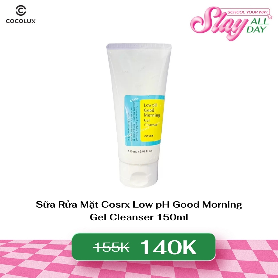 Sữa Rửa Mặt Cosrx Low pH Good Morning Gel Cleanser 150ml