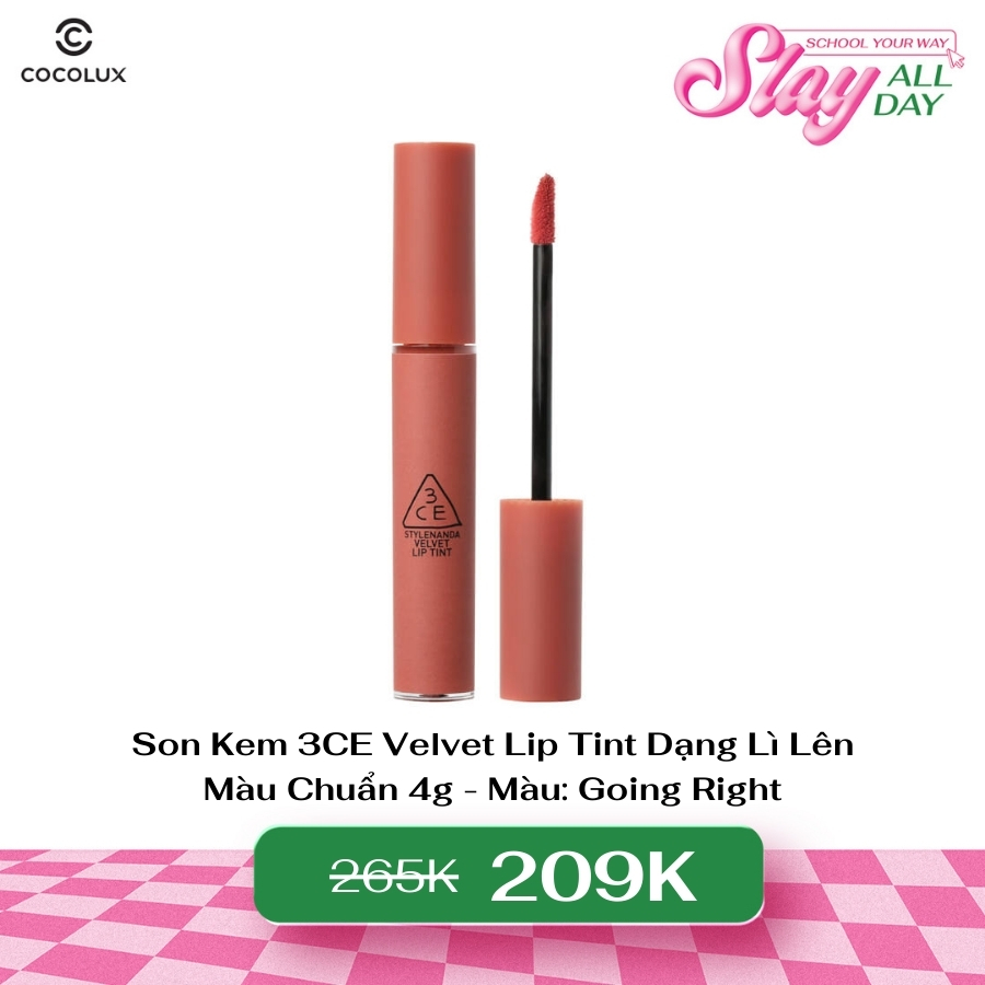 Son Kem 3CE Velvet Lip Tint Going Right 4g