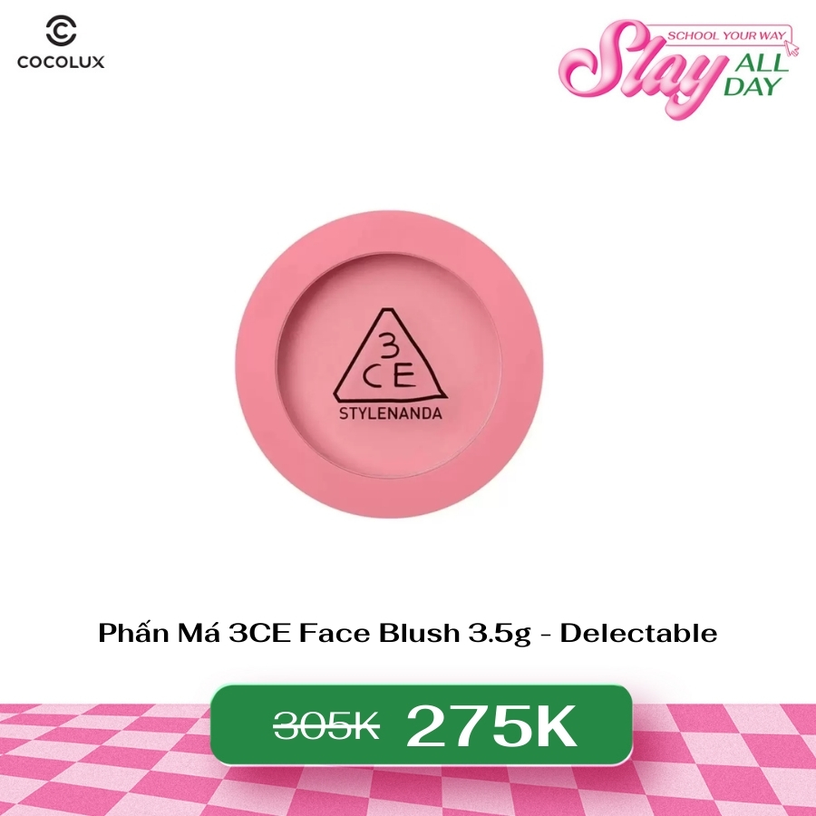 Phấn Má 3CE Mood Recipe Face Blush Delectable