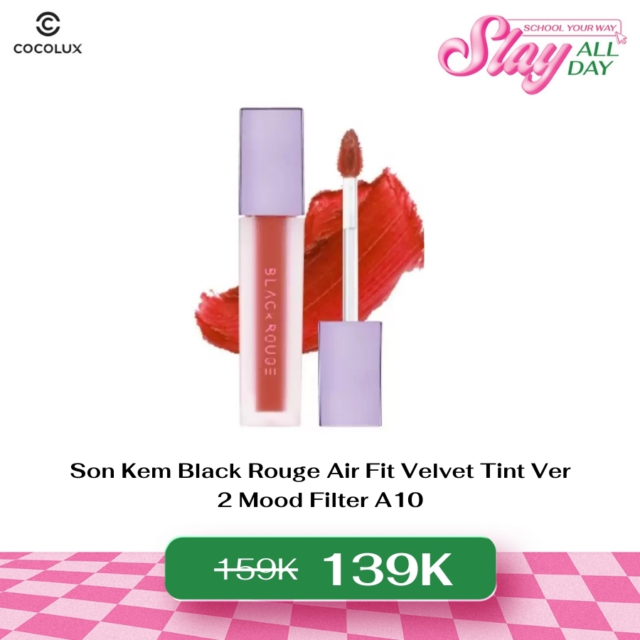 Son Kem Black Rouge Air Fit Velvet Tint Ver 2 Mood Filter A10