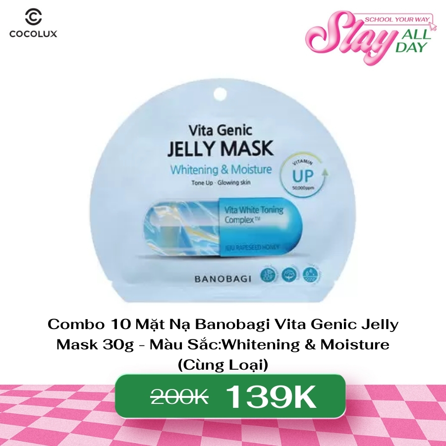 Mặt Nạ Banobagi Vita Genic Jelly Mask Whitening & Moisture 1 PCS 30g