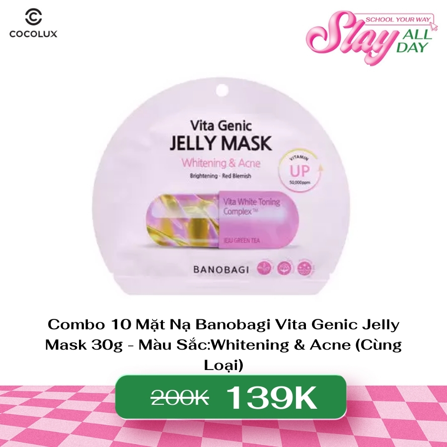 Mặt Nạ Banobagi Vita Genic Jelly Mask Whitening & Acne 1 PCS 30g