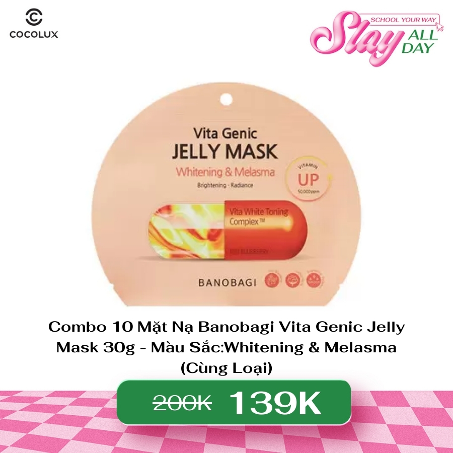 Mặt Nạ Banobagi Vita Genic Jelly Mask Whitening & Melasma 1 PCS 30g