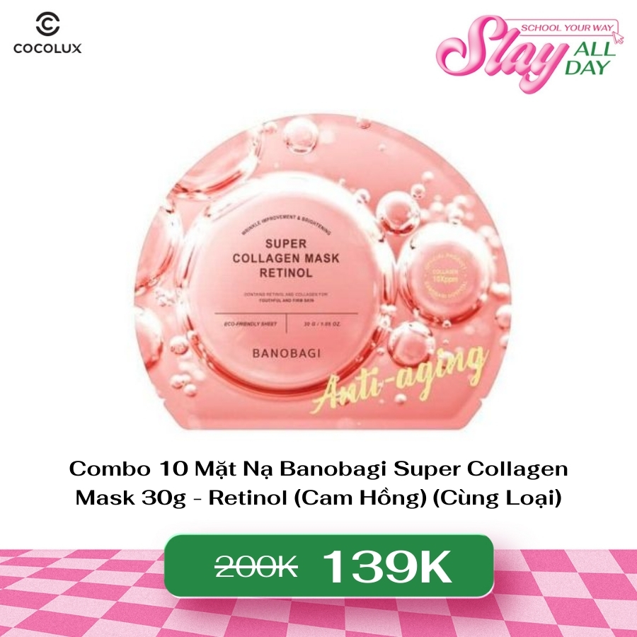 Mặt Nạ Banobagi Super Collagen Mask 30g - Retinol Anti-Aging