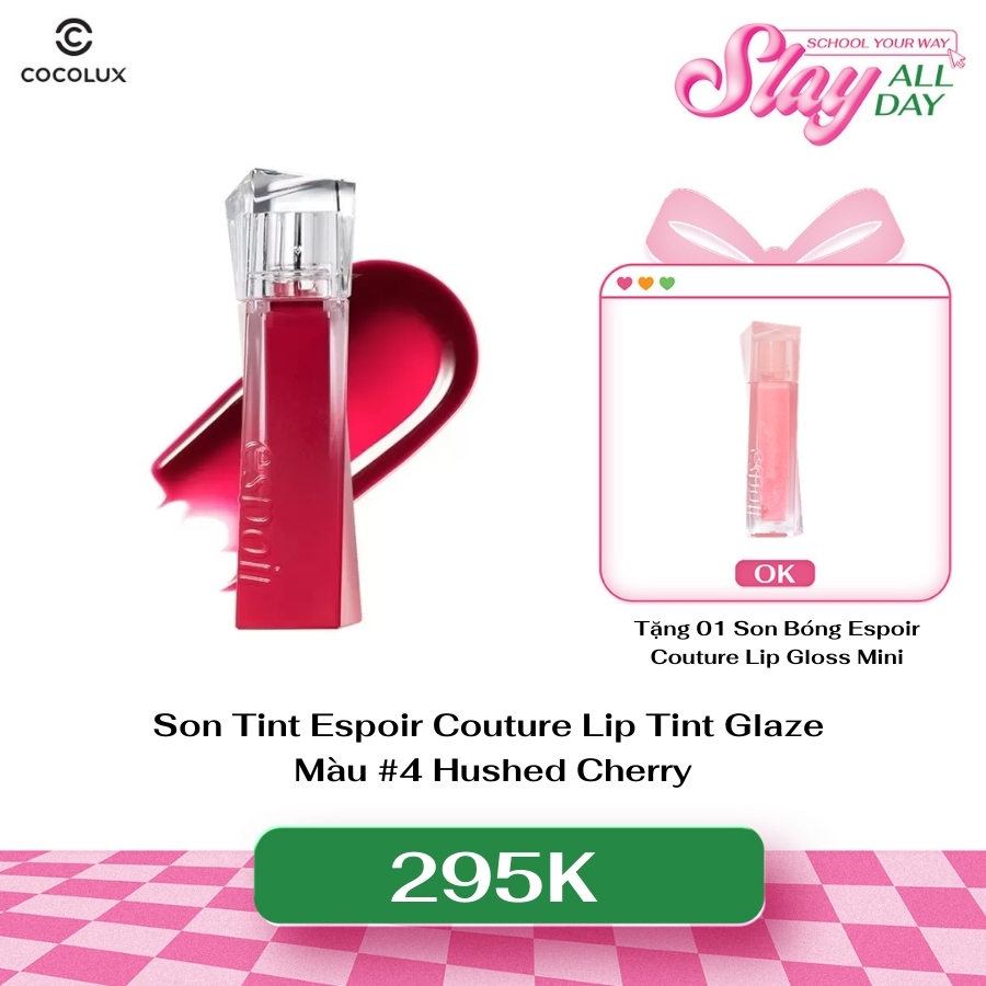 Son Tint Espoir Couture Lip Tint Glaze #4 Hushed Cherry