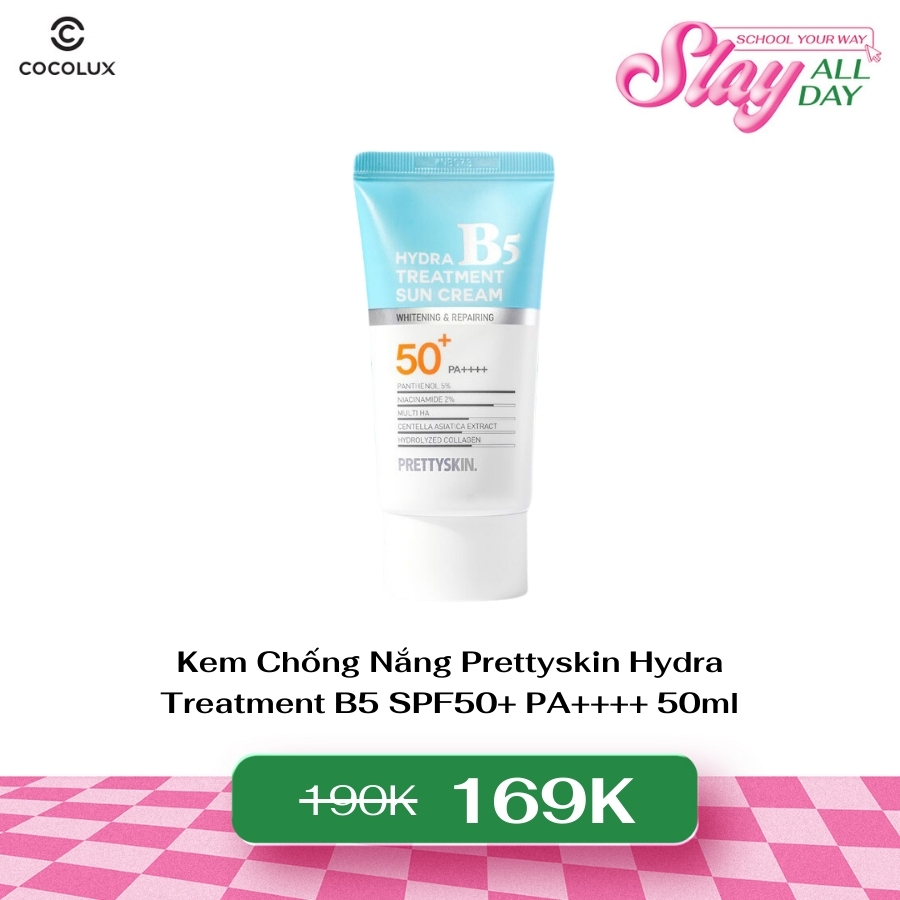 Kem Chống Nắng Prettyskin Hydra Treatment B5 SPF50+ PA++++ 50ml