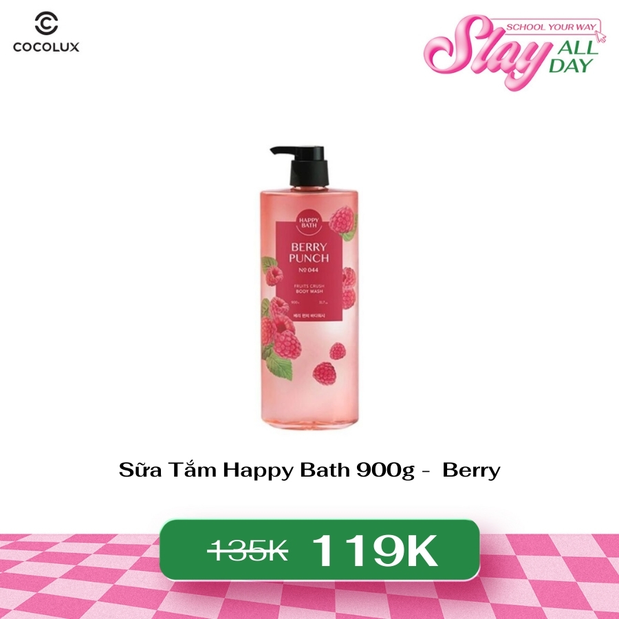 Sữa Tắm Happy Bath Berry Punch 900g - Berry