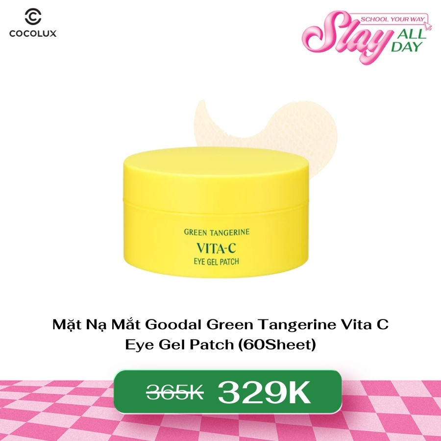 Mặt Nạ Mắt Goodal Green Tangerine Vita C Eye Gel Patch (60Sheet)