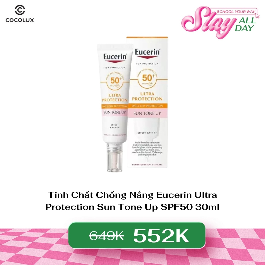 Tinh Chất Chống Nắng Eucerin Ultra Protection Sun Tone Up SPF50 30ml