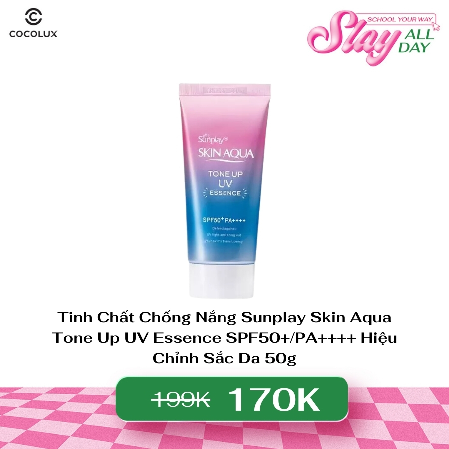 Tinh Chất Chống Nắng Sunplay Skin Aqua Tone Up UV Essence SPF50+/PA++++ Hiệu Chỉnh Sắc Da 50g