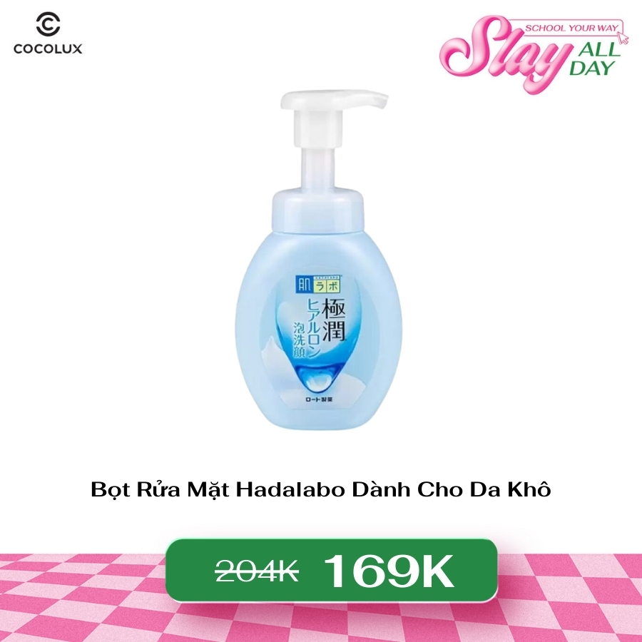 Bọt Rửa Mặt Hadalabo Dành Cho Da Khô