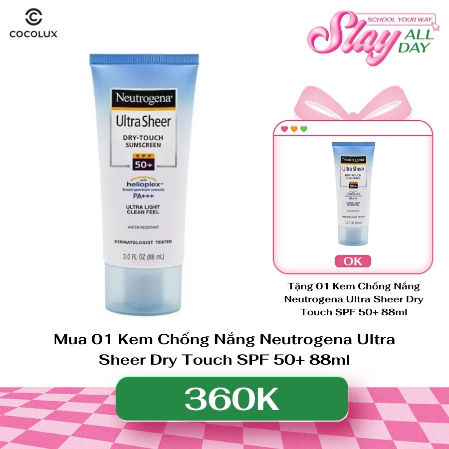 Kem Chống Nắng Neutrogena Ultra Sheer Dry Touch SPF 50+ 88ml