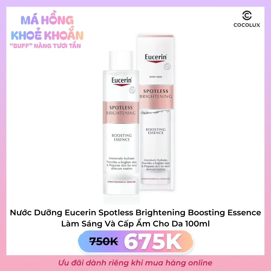 Nước Dưỡng Eucerin Spotless Brightening Boosting Essence Làm Sáng Và Cấp Ẩm Cho Da 100ml