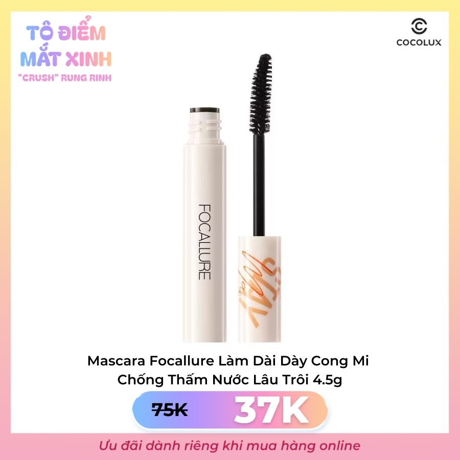 Mascara Focallure Làm Dài Dày Cong Mi Chống Thấm Nước Lâu Trôi 4.5g