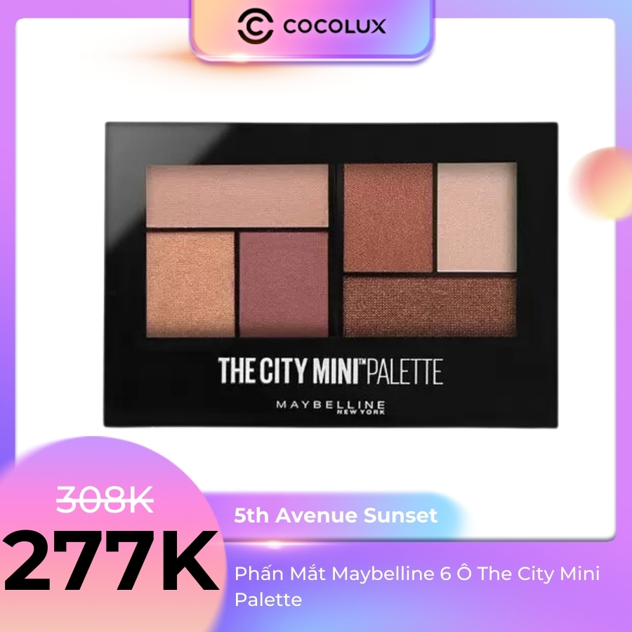 Phấn Mắt Maybelline 6 Ô The City Mini Palette - 5th Avenue Sunset