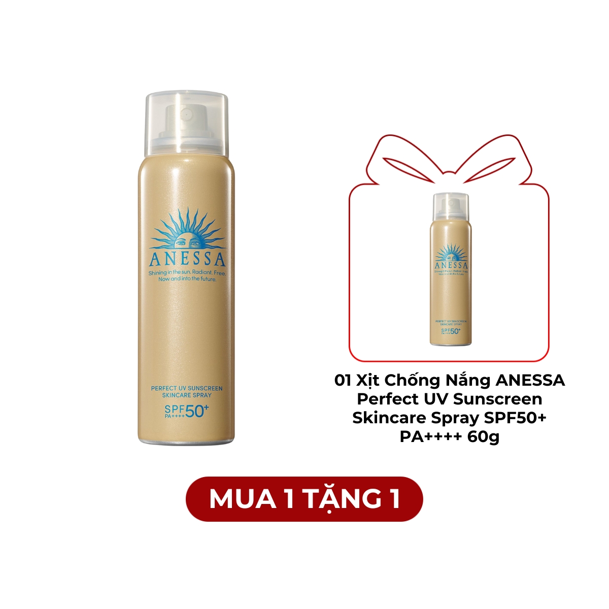 Xịt Chống Nắng ANESSA Perfect UV Sunscreen Skincare Spray SPF50+ PA++++ 60g