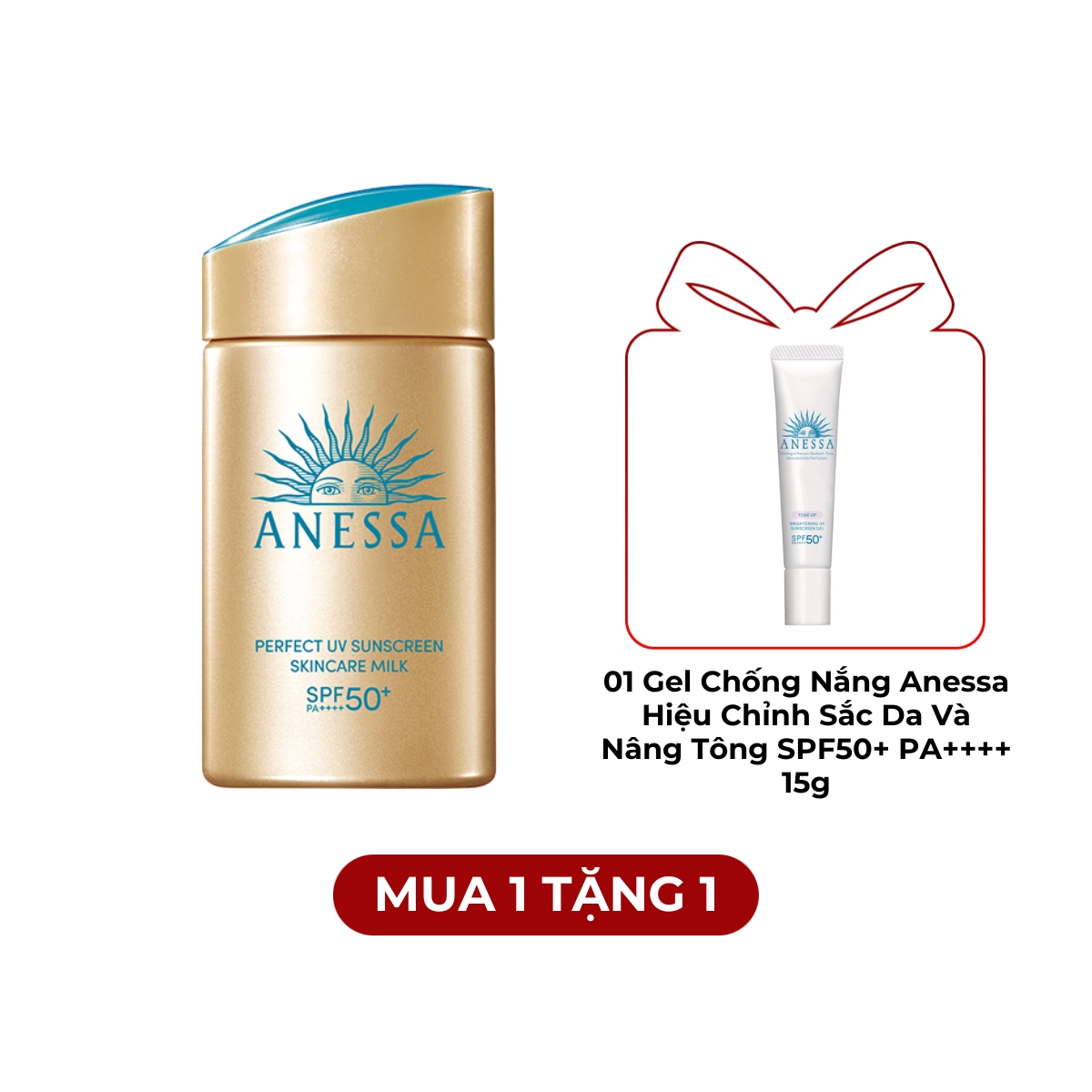 Sữa Chống Nắng Anessa Perfect UV Sunscreen SPF50+ PA++++ Dưỡng Da Kiềm Dầu 60ml (Mã Mới)