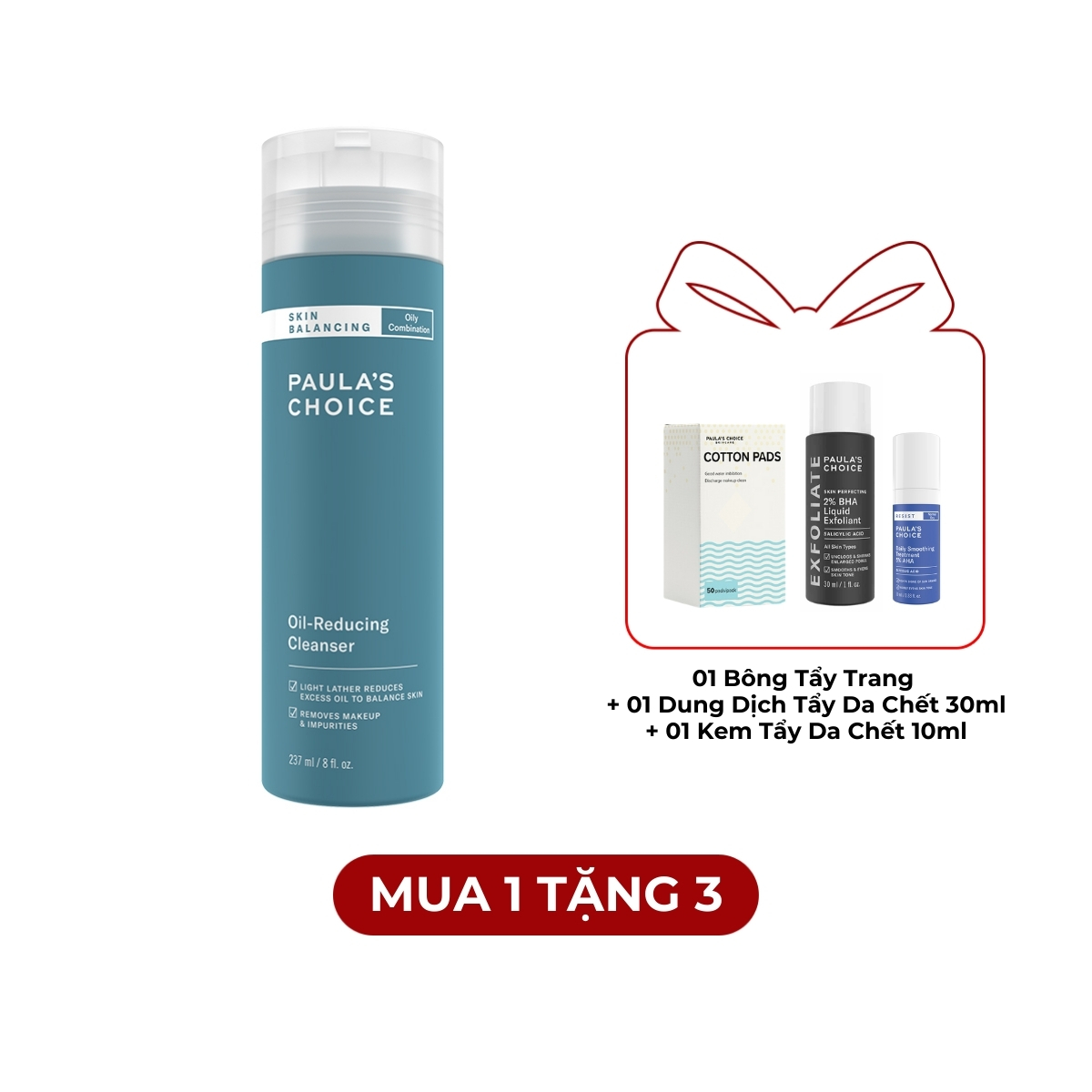 Sữa Rửa Mặt Paula's Choice Cân Bằng Độ Ẩm & Giảm Dầu 237ml