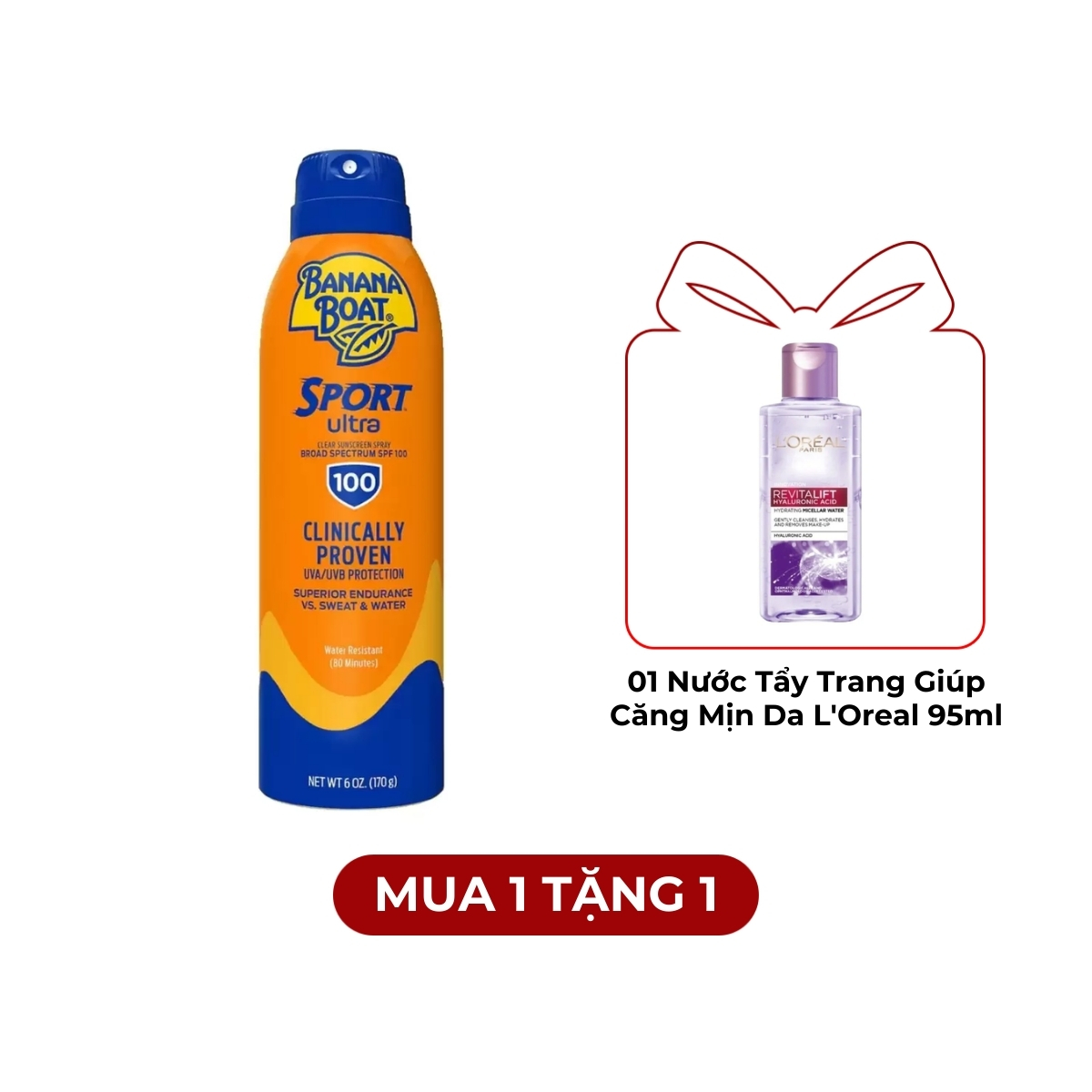 Xịt Chống Nắng Banana Boat Sport SPF 100 170g