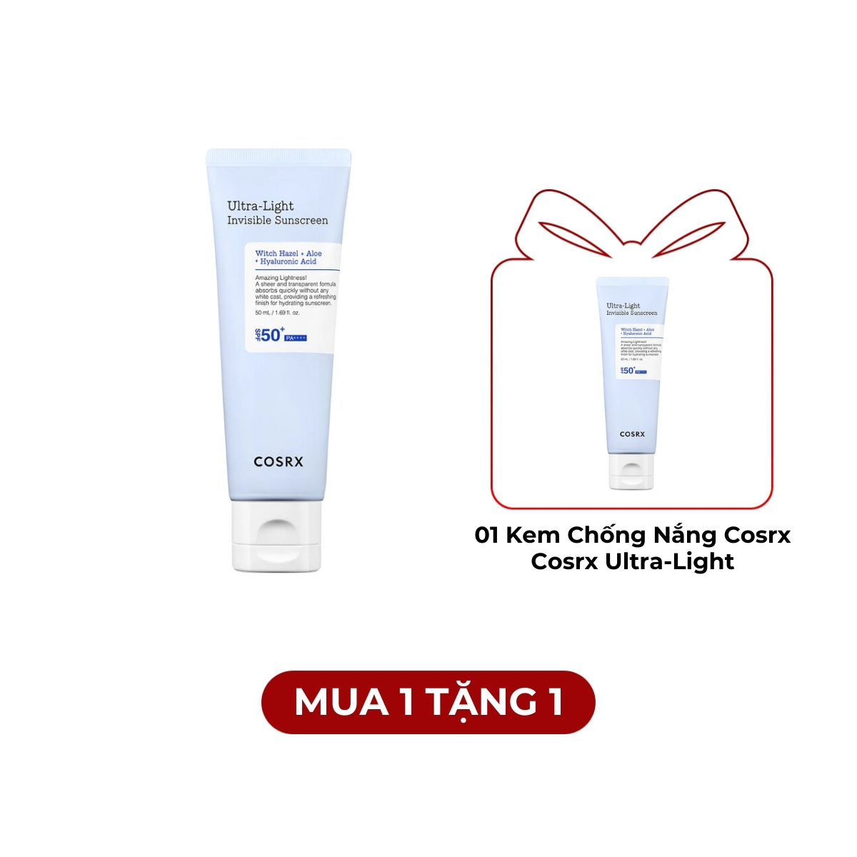 Kem Chống Nắng Cosrx Ultra-Light Invisible Sunscreen SPF50 PA++++