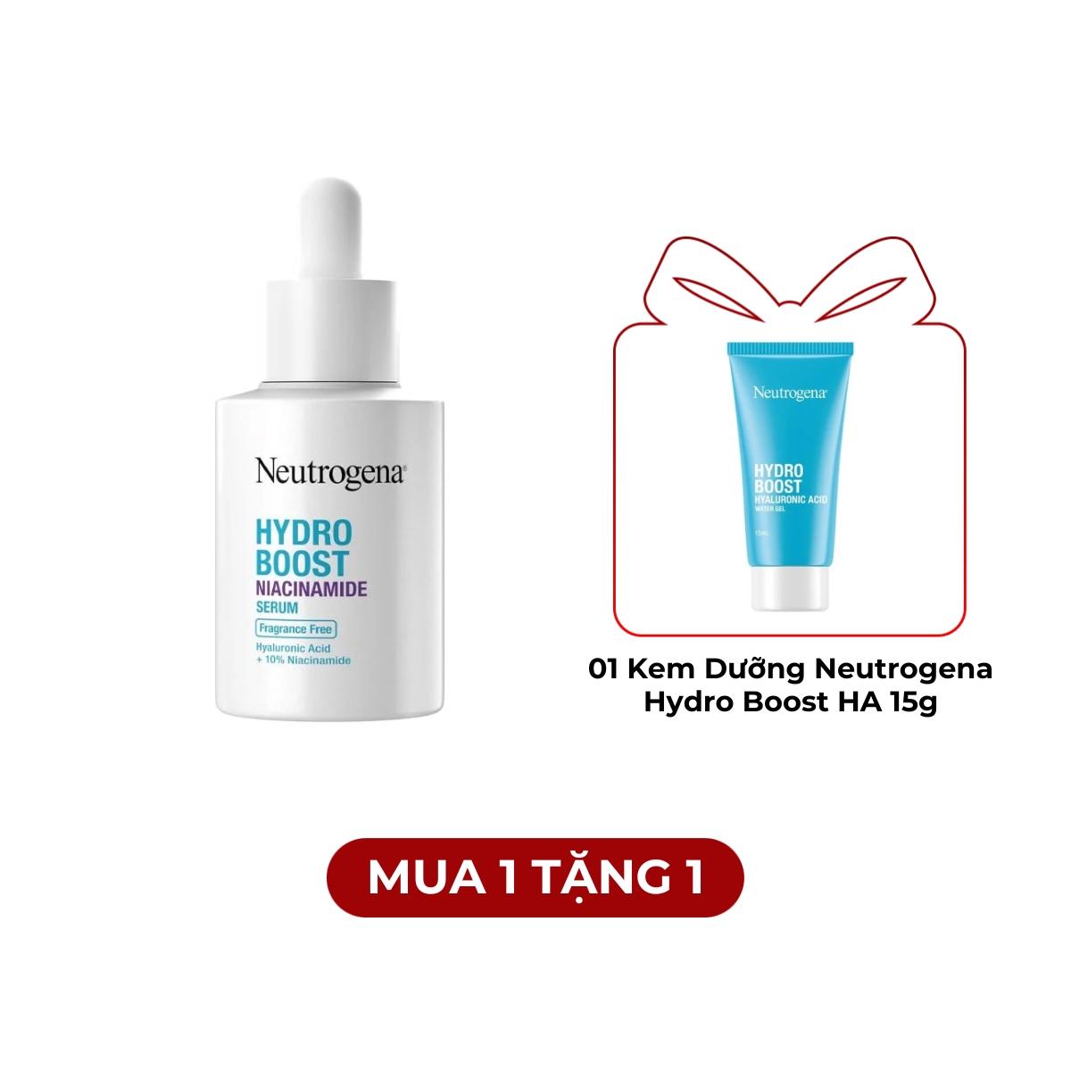 Serum Neutrogena Hydroboost Niacinamide Dưỡng Ẩm Đều Màu Da 30ml