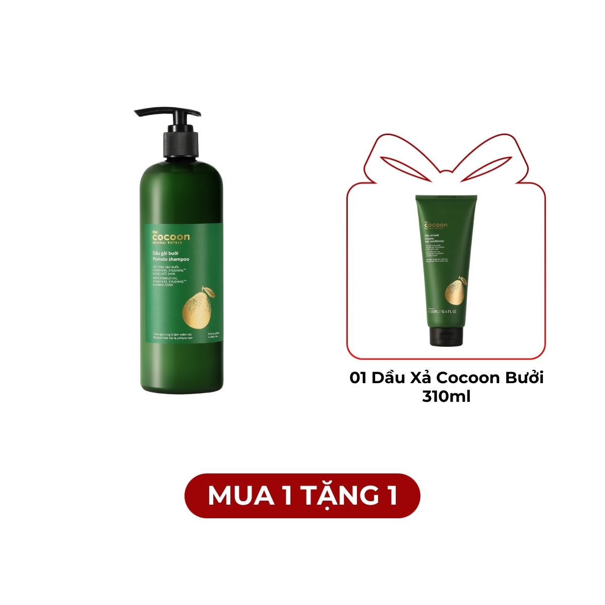 Dầu Gội Cocoon Bưởi Cung Cấp Dưỡng Chất & Độ Ẩm 500ml