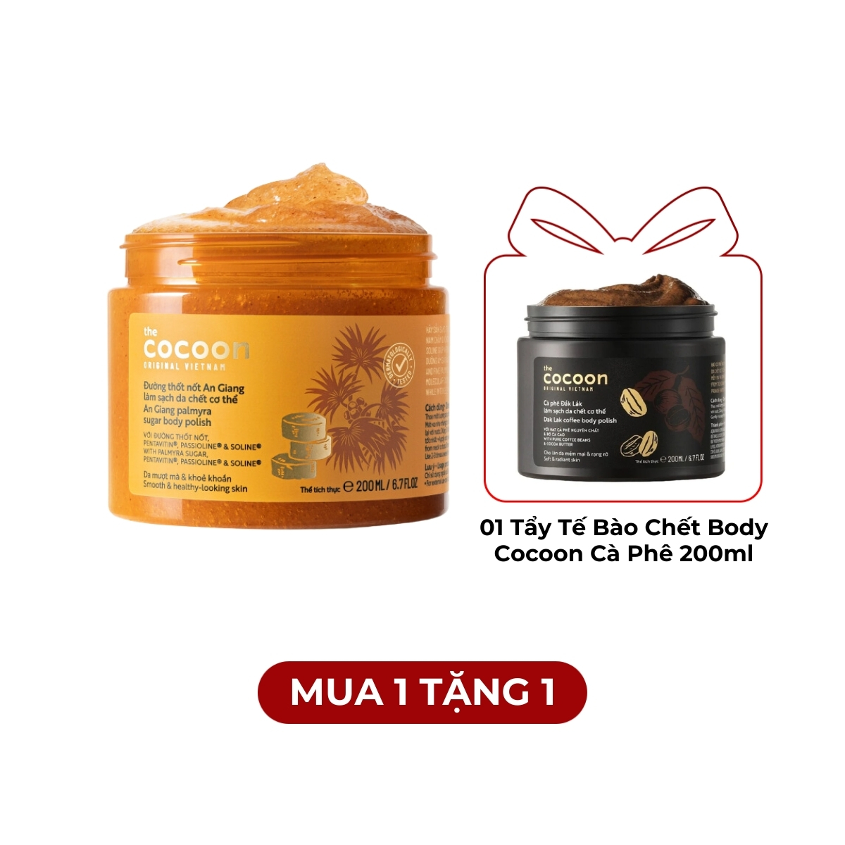 Tẩy da chết toàn thân Cocoon đường thốt nốt An Giang 200ml