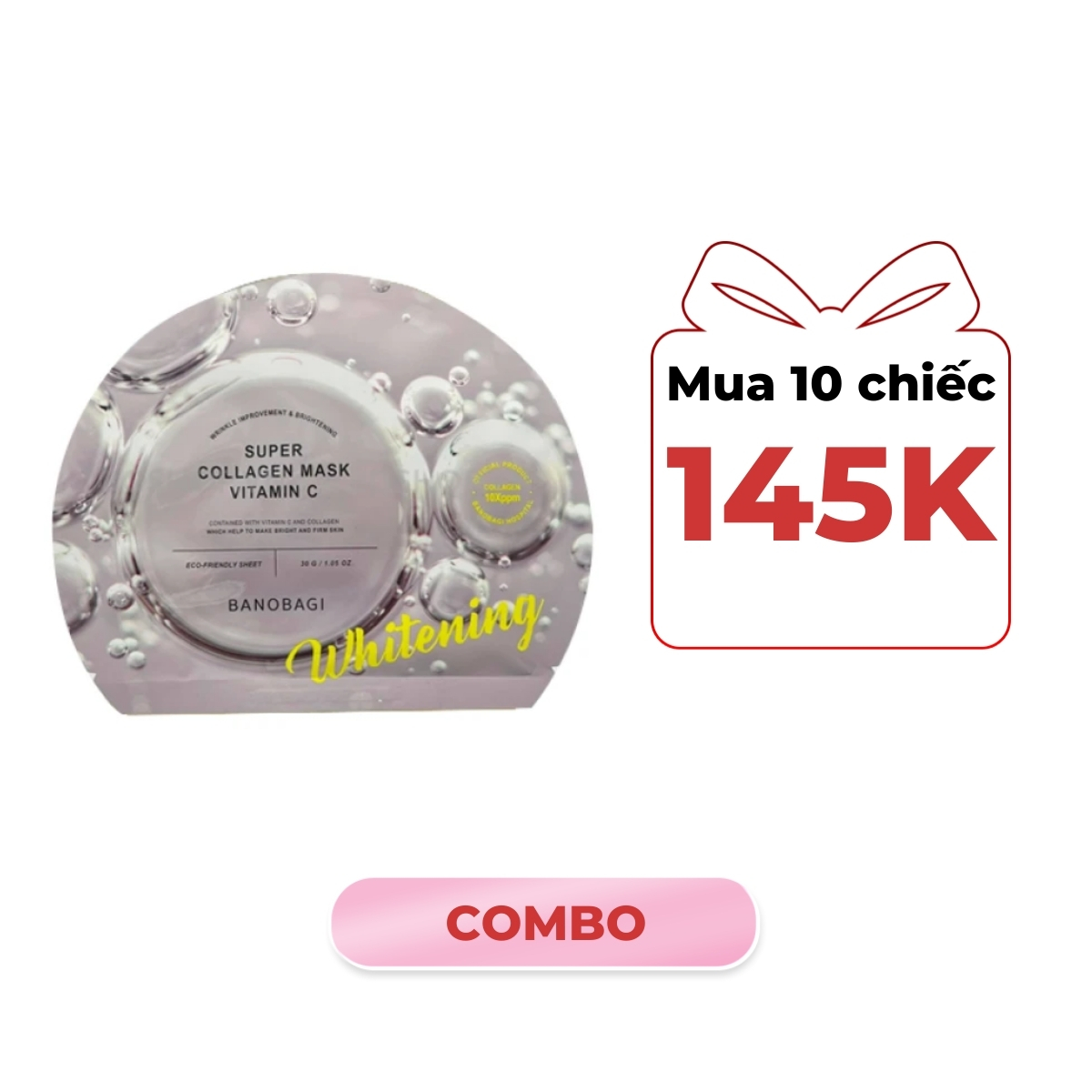 Mặt Nạ Banobagi Super Collagen Mask Vitamin C Làm Sáng Da 30ml