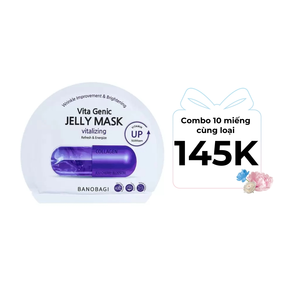 Mặt Nạ Banobagi Vita Genic Jelly Mask - Vitalizing Tím 1 PCS