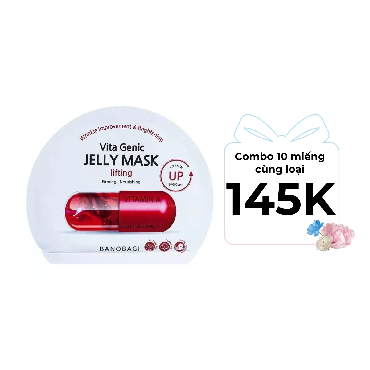 Mặt Nạ Banobagi Vita Genic Jelly Mask - Lifting Đỏ 1 PCS